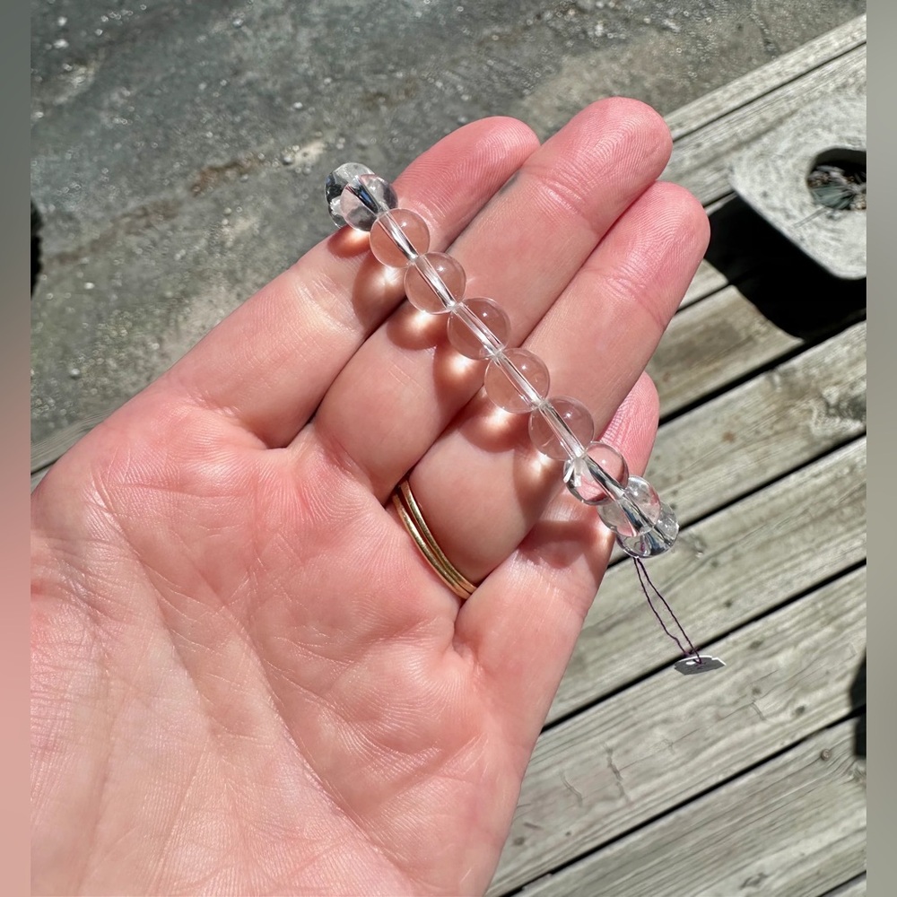 Clear Quartz Beaded Bracelet